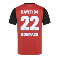 Camisa de Futebol Bayer Leverkusen Victor Boniface #22 Equipamento Principal 2024-25 Manga Curta